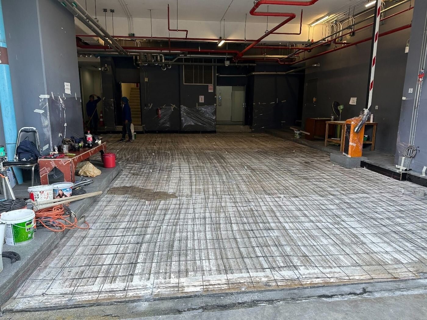 Non-Slip Pavement Installation